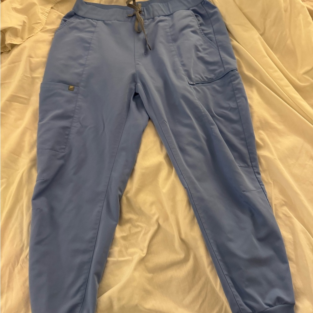 Fabletics Light Blue Scrub Joggers